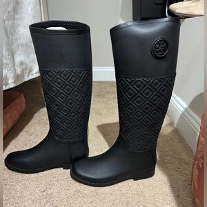 Brand New Never Worn Tory Burch Rain Boots Size 8